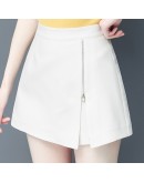  Irregular shorts skirt  women high waist side zipple a line elegant office skirt shorts harajuku shorts plus size