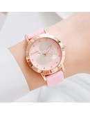  Watch Women Leather Watch Unique Cat Pattern Ladies Simple Quartz Bracelet Wristwatch Women Black Clock Relogio Feminino