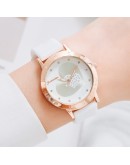  Watch Women Leather Watch Unique Cat Pattern Ladies Simple Quartz Bracelet Wristwatch Women Black Clock Relogio Feminino