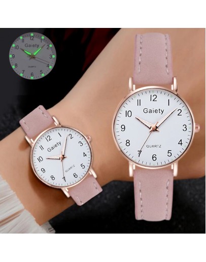  Luminous Watch For Women Casual Simple Leather Ladies Watch Small Dial Quartz Dress Bracelet Wristwatches Reloj Mujer