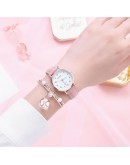  Luminous Watch For Women Casual Simple Leather Ladies Watch Small Dial Quartz Dress Bracelet Wristwatches Reloj Mujer