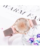 2pcs Set  Watch Women Diamond Pink Ladies Wrist Watches Magnetic Women Bracelet Wristwatch Female Clock Relogio Feminino