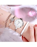 Lvpai   4pcs Set Women Watches Women Dress Ladies Wrist Watch  Rose Gold Quartz Bracelet Watch Set Reloj Mujer