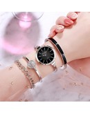 Lvpai   4pcs Set Women Watches Women Dress Ladies Wrist Watch  Rose Gold Quartz Bracelet Watch Set Reloj Mujer