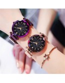  Women Watches Magnetic Starry Sky Female Clock Quartz Wristwatch  Ladies Wrist Watch Reloj Mujer Relogio Feminino