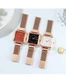 Gaiety  Watch For Women Simple Square Magnetic Bracelet Ladies Watches Quartz Wristwatch Female Clock Reloj Dropshipping