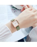 Gaiety  Women Watch Simple Square Leather Band Bracelet Ladies Watches Quartz Wristwatch Female Black Clock Dropshipping