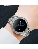  Digital LED Women Watches Diamond Bracelet  Watch For Women Rose Gold Dress Casual Quartz Watch zegarek damski