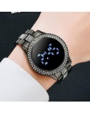  Digital LED Women Watches Diamond Bracelet  Watch For Women Rose Gold Dress Casual Quartz Watch zegarek damski