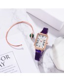 Gaiety  Ladies Magnetic Watch Roman Numerals Square  Women Watches  Female Quartz Wristwatches Montre Femme