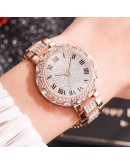  Women Steel Rhinestone Watch  Diamond Crystal Gold Watches Women Quartz Ladies Wristwatches Gifts Dropshipping