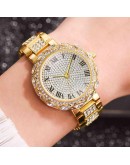  Women Steel Rhinestone Watch  Diamond Crystal Gold Watches Women Quartz Ladies Wristwatches Gifts Dropshipping