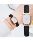  Watch Women  Casual Leather Belt Watches Simple Ladies' Small Dial Quartz Clock Dress Wristwatches Reloj mujer