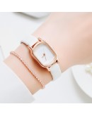  Watch Women  Casual Leather Belt Watches Simple Ladies' Small Dial Quartz Clock Dress Wristwatches Reloj mujer