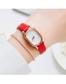  Watch Women  Casual Leather Belt Watches Simple Ladies' Small Dial Quartz Clock Dress Wristwatches Reloj mujer