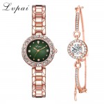 2pc-Rose Gold Green