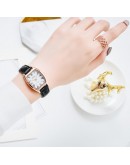 Simple Watches For Women Bracelet Leather Strap Oval Quartz Ladies Watch Women Clock Wrist Watch Relogio Feminino Brown Clock