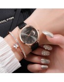  Ladies Watch Moon Stars Pattern Magnetic Women's  Watches Simple Arabic Numerals Dial Quartz Clock Montre Femme