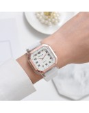 Sport Silicone Quartz Watch For Women Square Ladies Wrist Watch Arabic Digital Dial simple Pink Clock Reloj Mujer Dropshipping