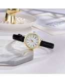 Lvpai   Women Simple Exquisite Roma Retro Watches Elegant Ladies Small Wristwatches Vintage Beige Leather Dress Watch