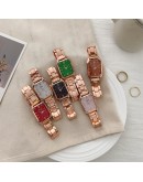  Watch For Women Diamond Bracelet Watch Ladies Quartz Wrist Watch Bracelet Set Roman Numeral Dial Clock Relogio Feminino