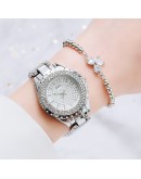 Diamond Women   Watch  Rhinestone Elegant Ladies Watches Rose Gold Clock Wrist Watches For Women relogio feminino