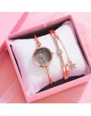 Lvpai   Women Quartz Watches  Diamond Bracelet Set Simple Arabic Numeral Dial Ladies Watches Relogio Feminino