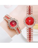 Diamond Women Watch  Rhinestone Elegant Ladies Watches Rose Gold Bracelet Clock Wrist Watches For Women Relogio Feminino