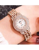  Rose Gold Watches For Ladies Rhinestone Crystal Women Steel Watches  Dress Watches Top   Reloj Mujer