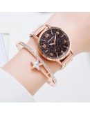 Women   Watch Leopard Pattern Rhinestone Elegant Ladies Watches Gold Clock Wrist Watches For Women relogio feminino