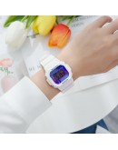  Watch Women Sport Life Waterproof Women Watches Unisex Male Clock Rectangle Girl Boy White Sport Watches Gift Reloj Mujer