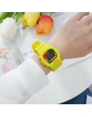  Watch Women Sport Life Waterproof Women Watches Unisex Male Clock Rectangle Girl Boy White Sport Watches Gift Reloj Mujer