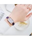  Women Watches Dress Magnet Buckle Rectangular Dial Rhinestone Watch Ladies Quartz Wrist Watch Bracelet Set Reloj Mujer