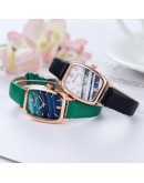 Bravura  Exquisite Small Simple Women Rectangle Watches Retro Leather Female Clock Watches For Women  Wristwatches