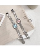 Dress Silver Women Quartz Watches Exquisite Ladies Bracelet Wrist Watch Set Minimalist Female Clock Dropshipping Zegarek Damski