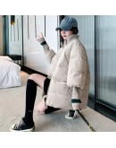 Womens Winter Coats  Corduroy Jacket Thick Warm Yellow Puffer Jackets Chaketas De Mujer Harajuku Oversize Parka Bubble Coat