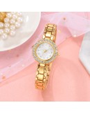 Elegant Women Watches Top   Rose Gold Diamond Lady Wrist Watch bracelet Female Clock For Dropship Relogio Feminino