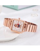 Casual Watch For Women Bear Pattern Elegant Ladies Watch Rose Gold Unique Designer Simple Female Wrist Watches Relogio Feminino