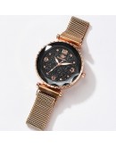 5pc/set   Women Watches Starry Sky Magnet Watch Buckle  Casual Female Wristwatch Roman Numeral Simple Bracelet