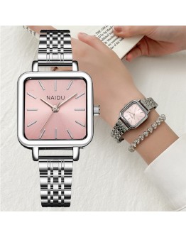 Ladies Wrist Watches Bracelet Set Dress Silver Watch Women Crystal Diamond Watches Elegant Female Clock Gifts Women Montre Femme