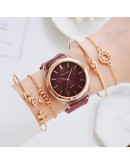  Women Watch Set Female Quartz Wristwatch Rubber Band Ladies Bracelet  Watches Casual Dress Clock Montre Femme