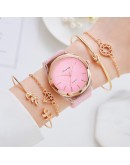  Women Watch Set Female Quartz Wristwatch Rubber Band Ladies Bracelet  Watches Casual Dress Clock Montre Femme