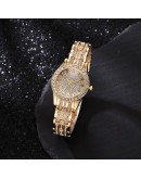 Diamond Men Women Watches Gold Watch Ladies Wrist Watch  Rhinestone Unisex Bracelet Watches Female Clock Relogio Feminino