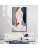 Nordic Decorative Abstract color block wall art Canvas posters Painting Prints wall pictures for Living Room Home Decor