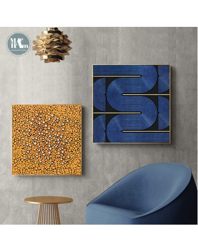 Abstract Line geometry art painting Canvas Print Painting Minimalist Poster Wall Art Pictures  Living Room Home Decor