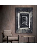 Nordic Black White building geometry corridor wall art Canvas Painting posters Prints wall Pictures for Living Room Morden Decor