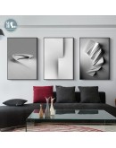 Nordic Black White Geometry space art wall art Canvas poster Painting Prints Abstract line Pictures for Living Room Morden Decor