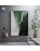 Abstract gold foil brush texture Wall Poster Print Modern green Canvas Painting Art Living Room Decoration Pictures Home Decor