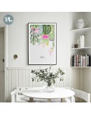 Nordic Green plant cactus flowers wall art Canvas posters Painting Prints Abstract Picture for Living Room Morden art Home Decor