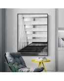 Nordic Black White art wall art Canvas Painting posters Prints Abstract building Picture for Living Room Morden Home Decor